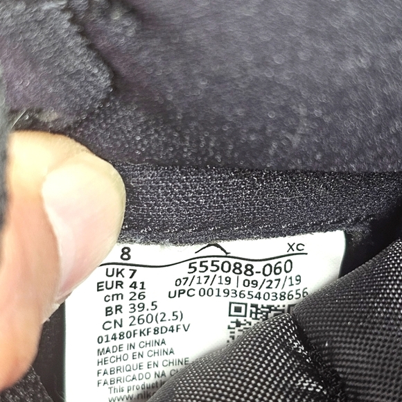 Jordan 1 Retro High Black Satin Gym Red | 8.0 - Picture 9 of 9